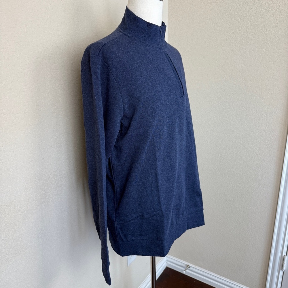 NWT - Criquet Mens 1/4 Zip Pull Over Sweater | XL | Navy - Picture 2 of 8